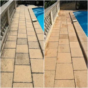 nettoyage de dallage de piscine à Vidauban